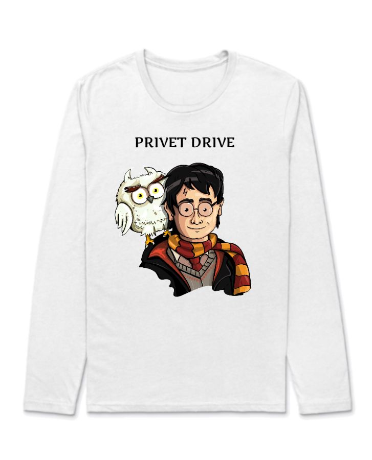 HARRY POTTER PRIVET DRIVE EDITION FULL SLEEVE TEES - Front