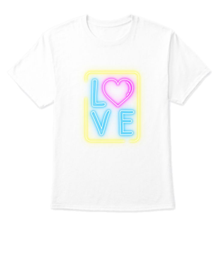 Half Sleeve T-Shirt love  - Front