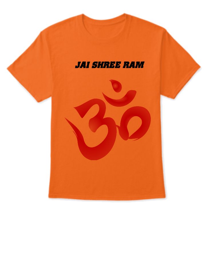 Half Sleeve T Shirts of Om  - Front