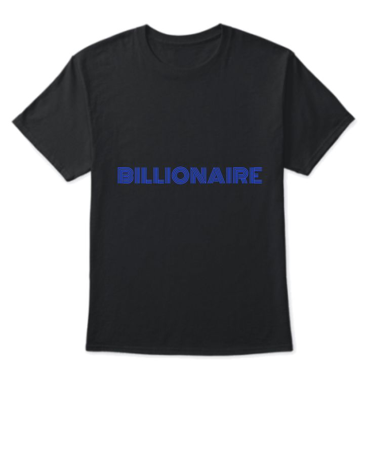 Half Sleeve T-shirt bILLIONAIRE - Front