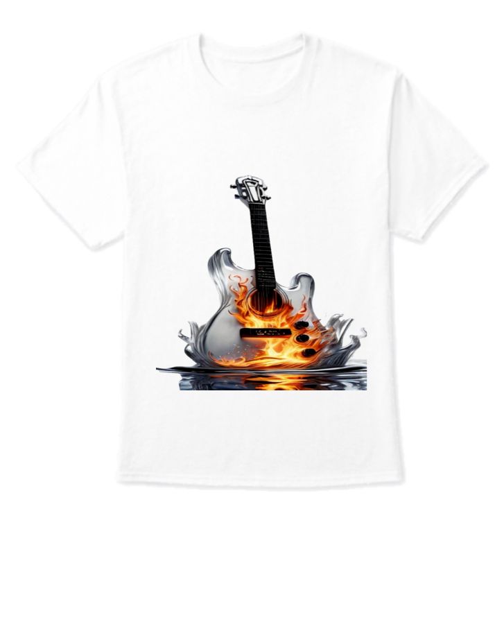 Half Sleeve T-shirt representing music - Front