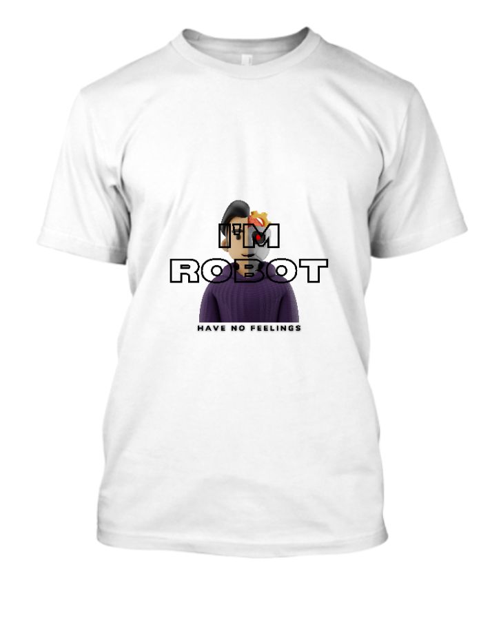 Half Sleeve T-shirts - Robo Design - Front