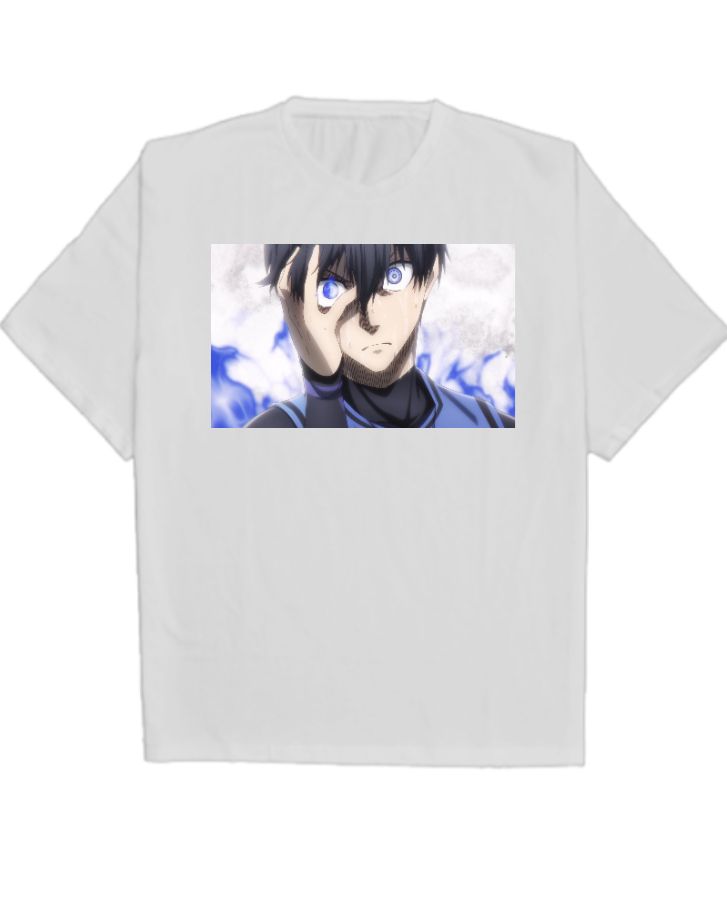 Half Sleeve Tshirt Blue-lock - Front