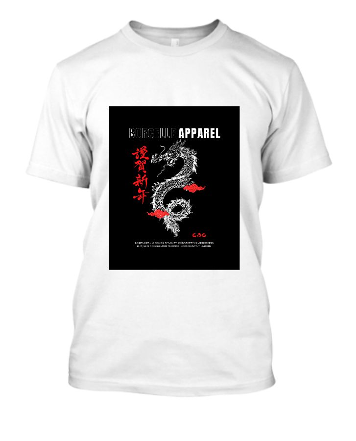 Half sleev dragon t-shirt  for men and women - Front
