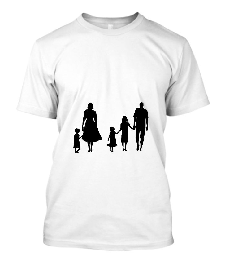 Half sleeve T shirt family love  - Front