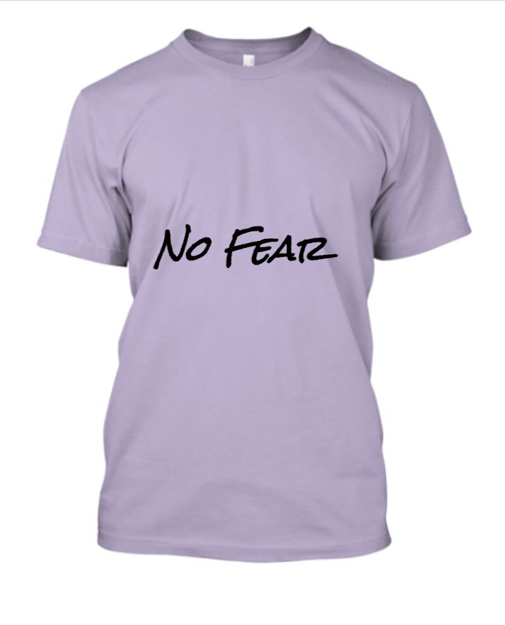 Half sleeve no fear printed t-shirt - Front