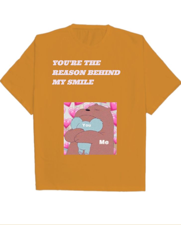 Half-sleeve oversized t-shirt for both men and women  - Front