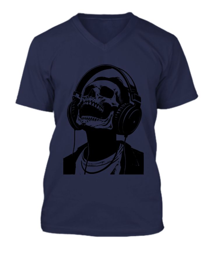 Half sleeve, v neck t-shirt  - Front