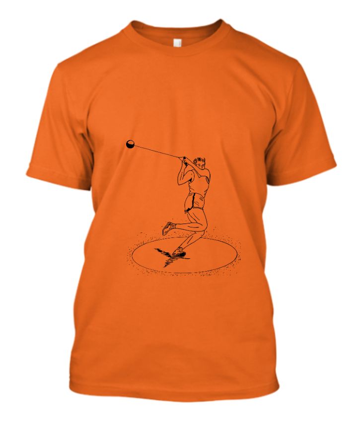 Half sleeve orange t shirt - Front
