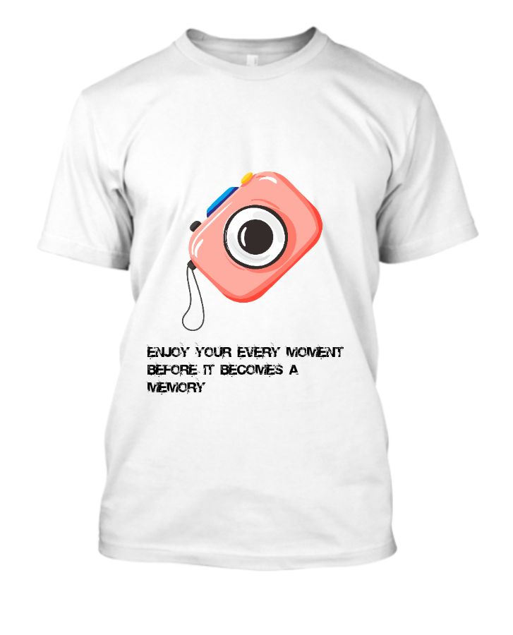 Half t-shirt with beautiful quote - Front