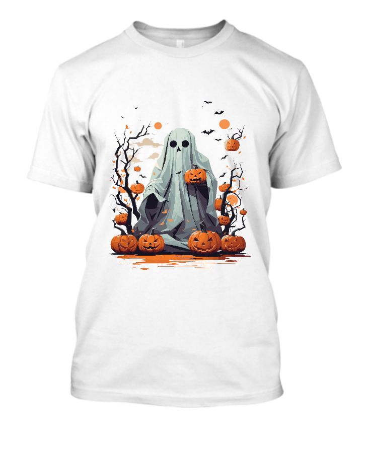 Hallowine Ghost | Half Sleeve T-Shirt - Front