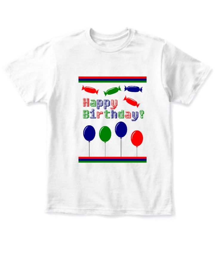 Happy Birthday | Birthday t-shirt - Front