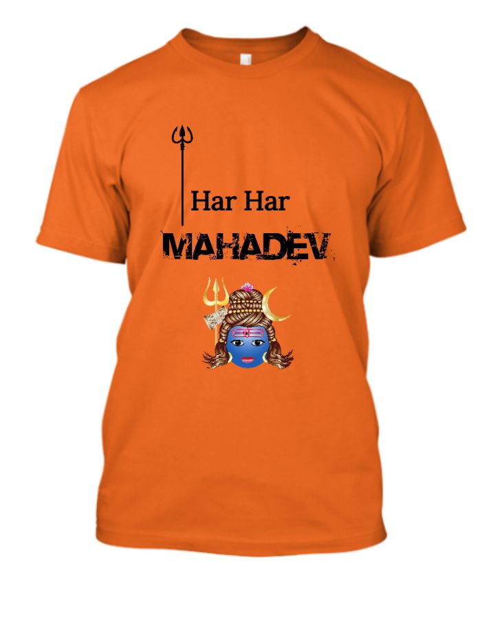 Har har mahadev half sleeves t - shirt - Front