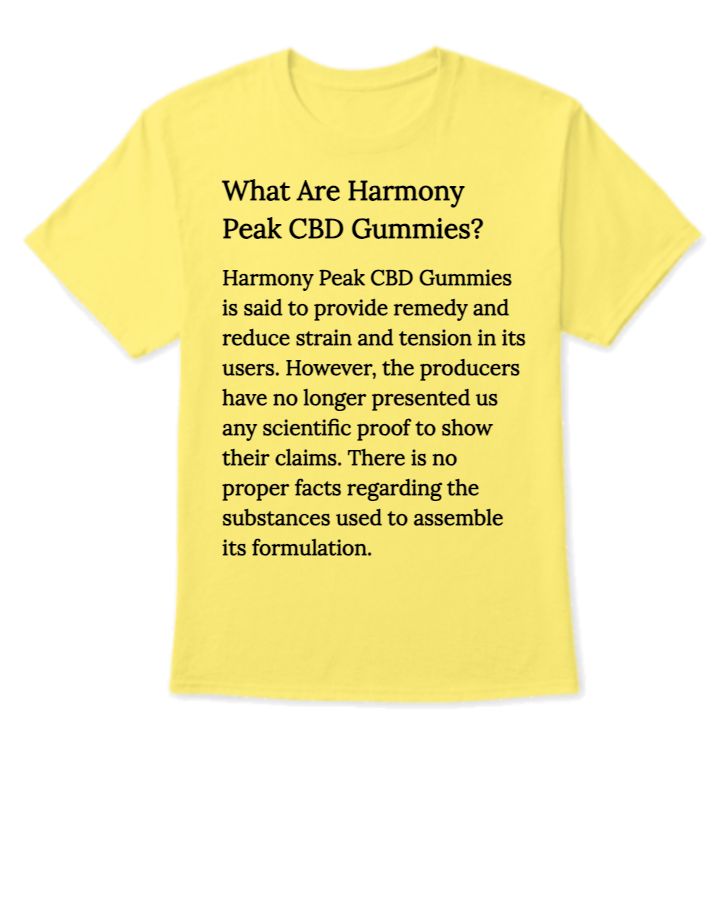 Harmony Peak CBD Gummies REVIEWS :- IS IT SCAM OR LEGIT ? Peruse MY EXPERIENCE ! 2024 - Front