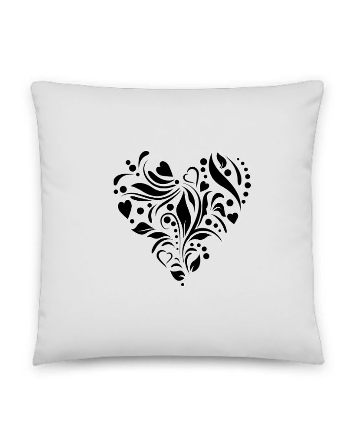 Heart Design Pillow - Front