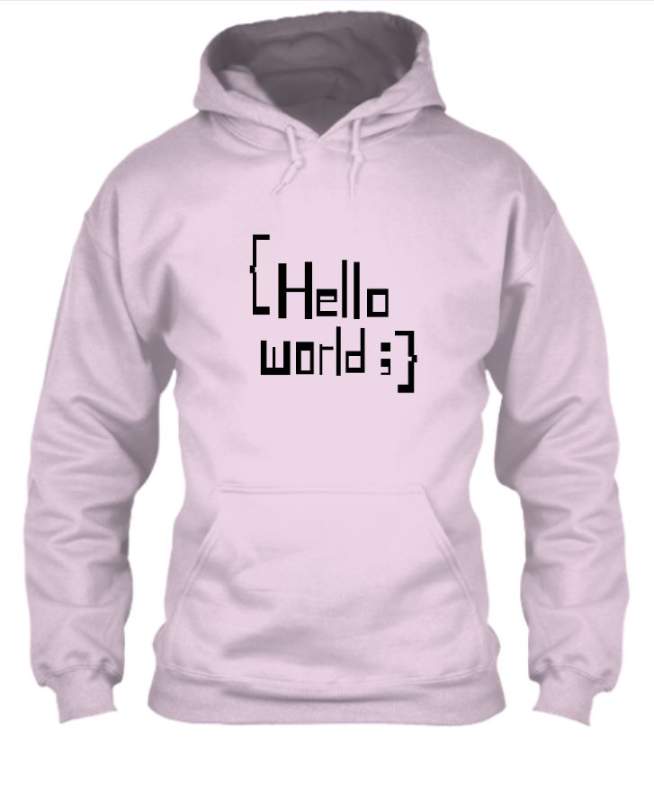 Hello World hoodie specially for programers - Front