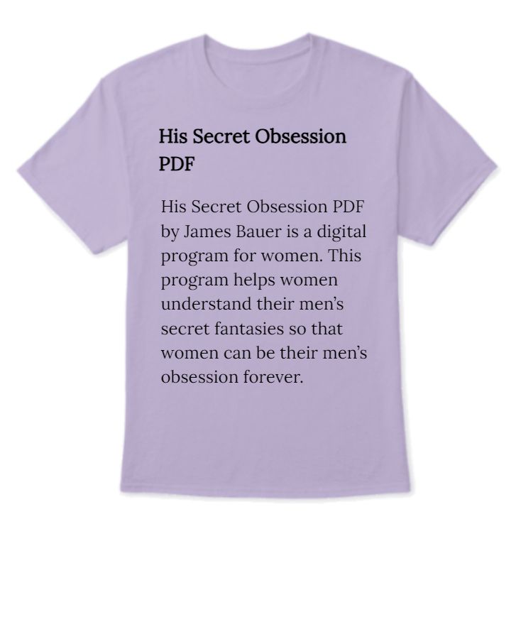 His Secret Obsession PDF Review - Front