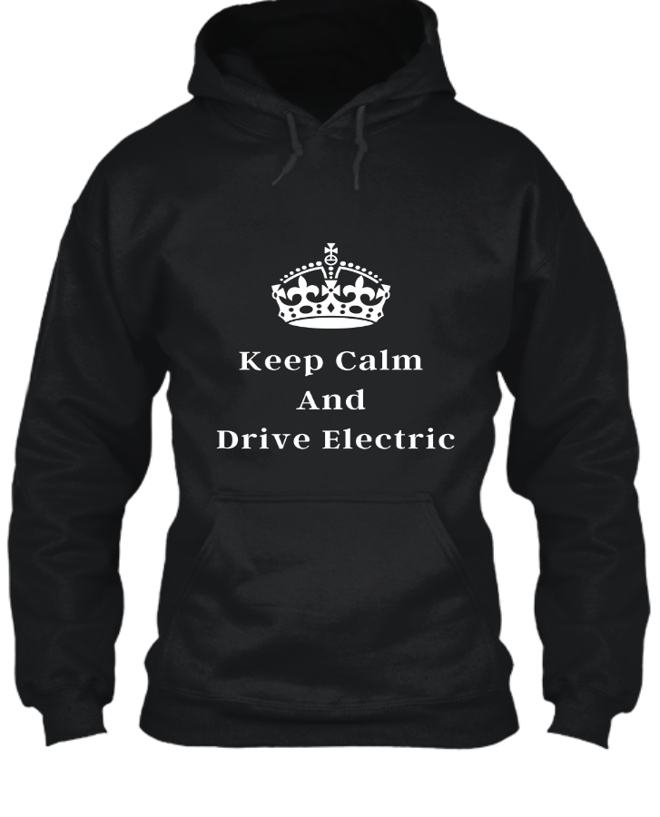Hoodie Keep Calm & Drive Electric - Front