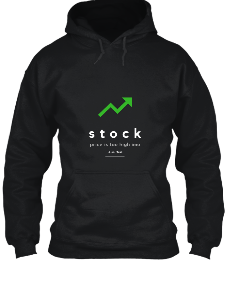 Hoodie Stock Price is too high - Front