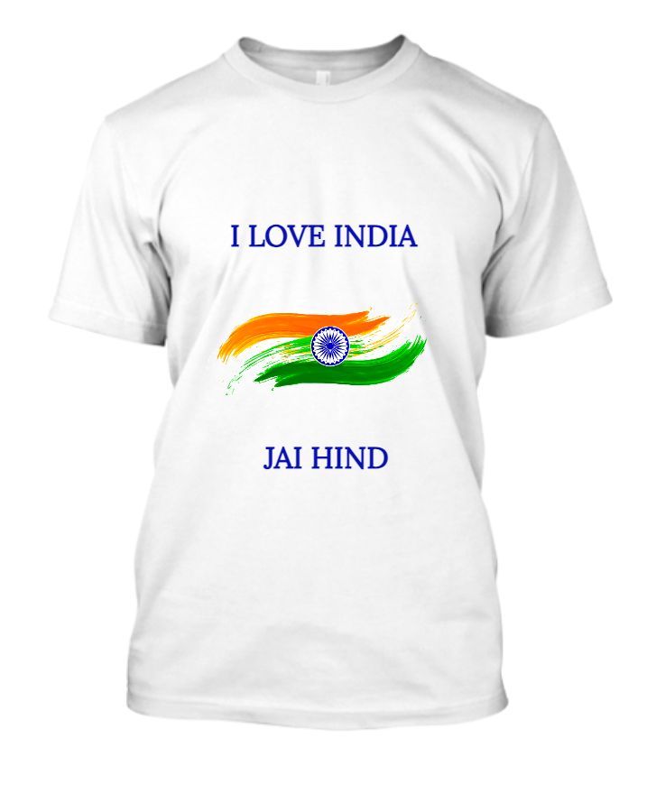 I LOVE INDIA | HALF HAND T-SHIRT - Front