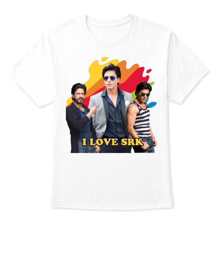 I Love SRK - JAWAN Multi Color T Shirt - Front