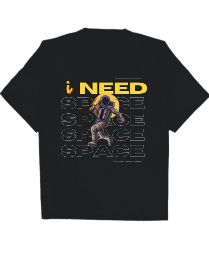 I Need space oversized T-shirt - Front