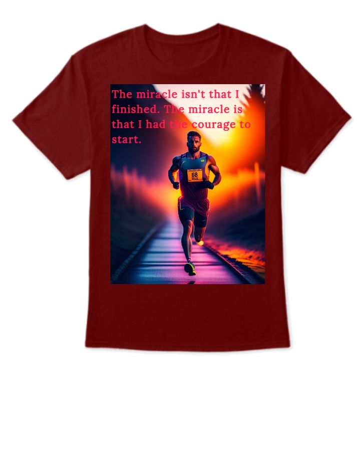I had the courage to start T SHIRT - Front