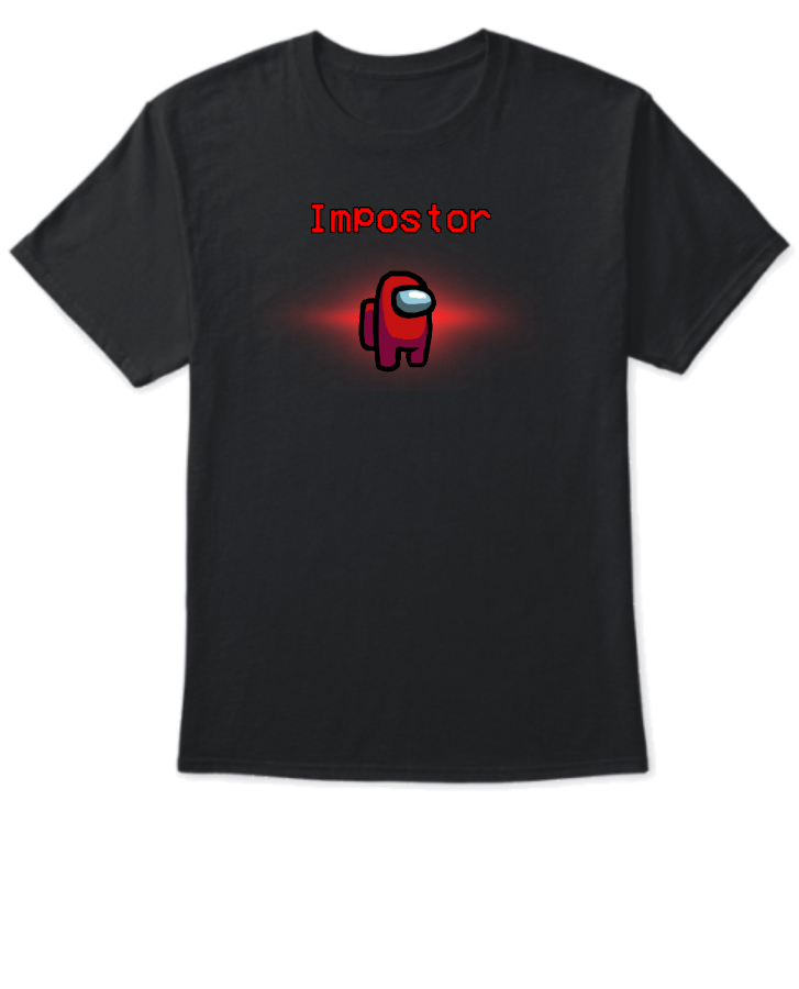 Impostor among us t shirt in black at cheap price india - Front