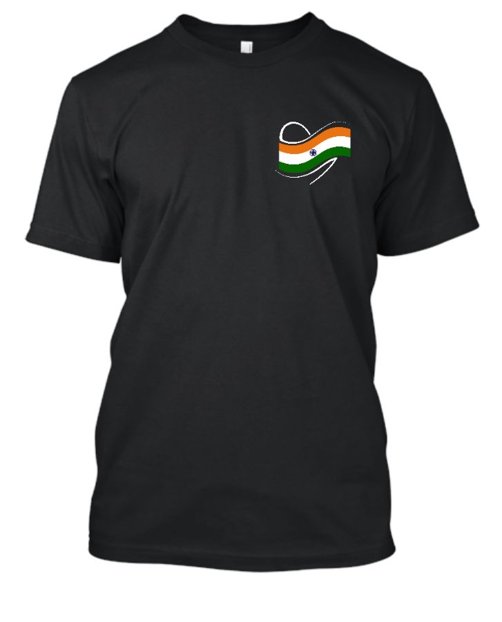 Indian Flag In Heart - Front