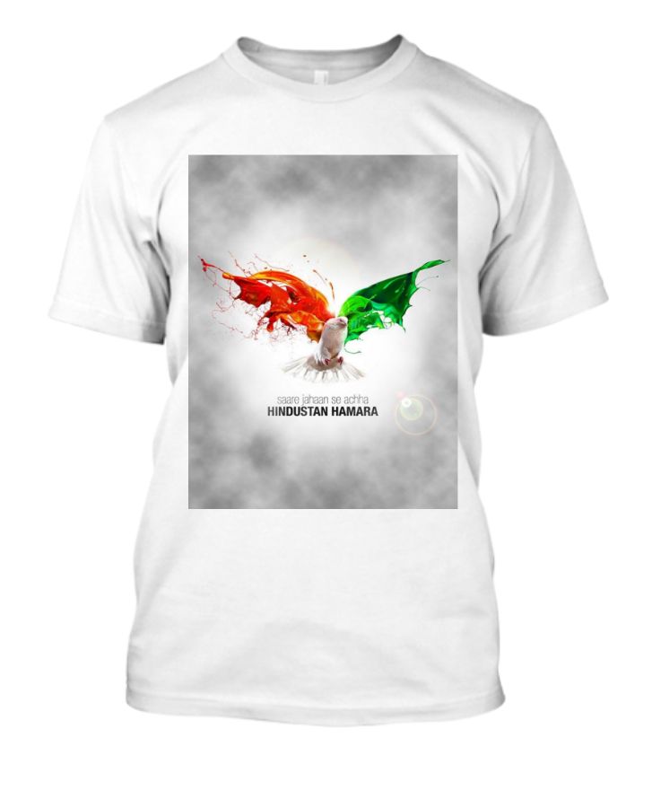 Indian flag colour T-sirt - Front