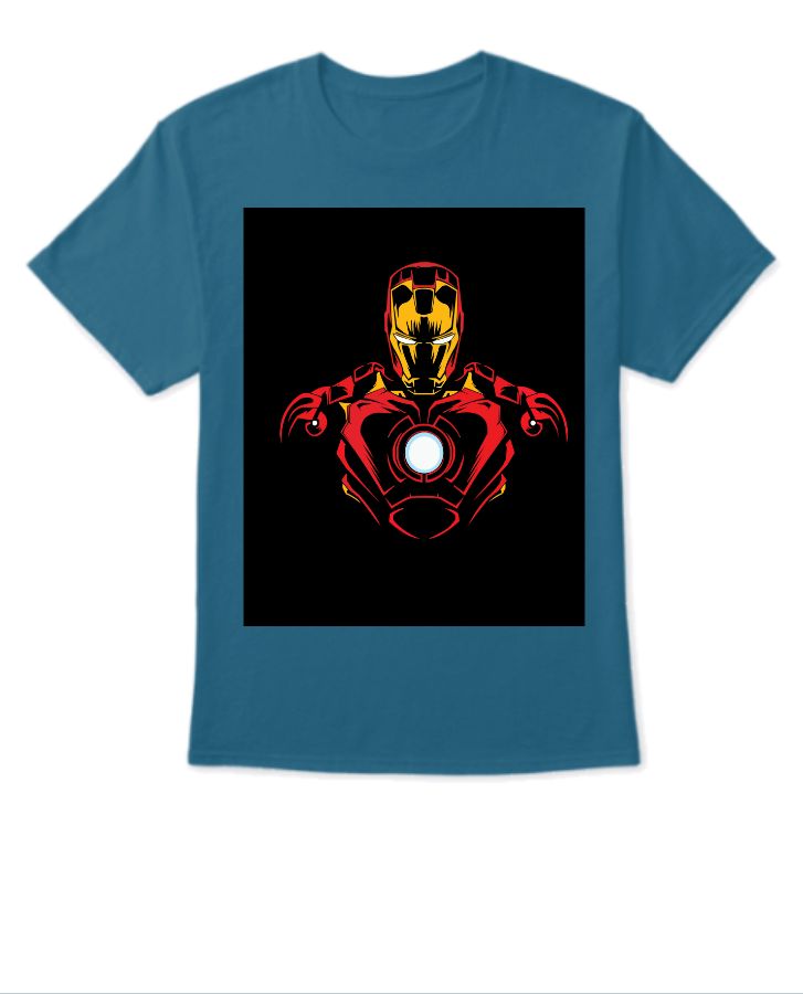 Iron man printed t shirt  round neck - Front