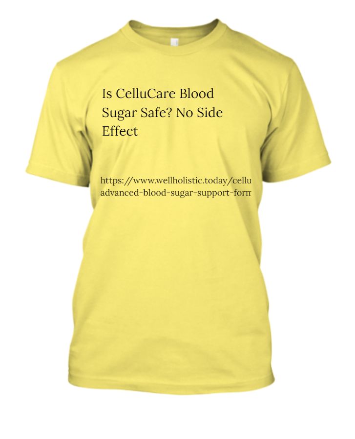 Is CelluCare Blood Sugar Safe? No Side Effect - Front