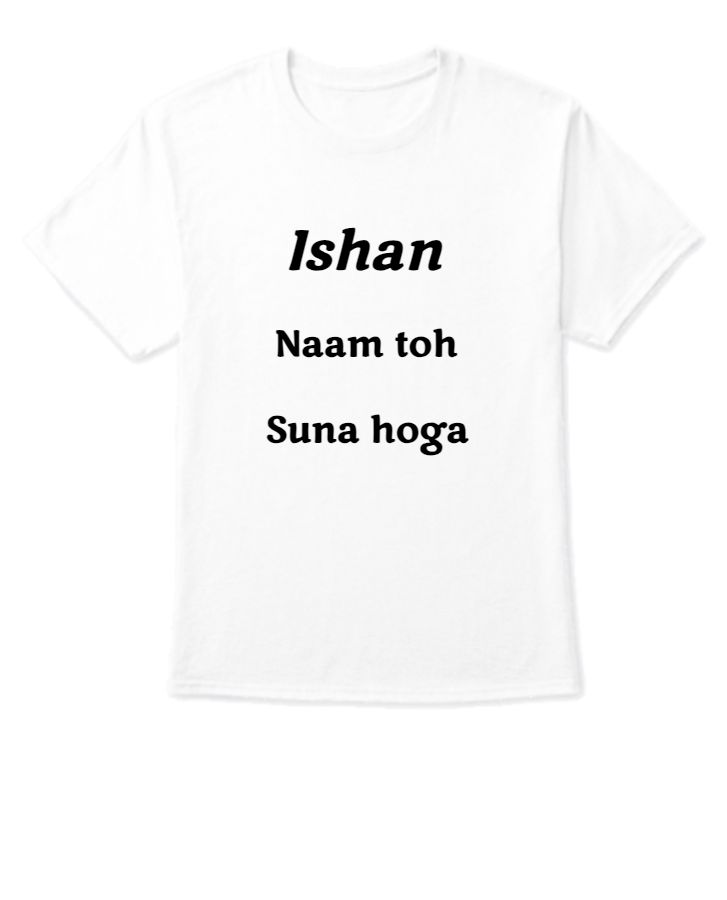Ishan name teshart   - Front