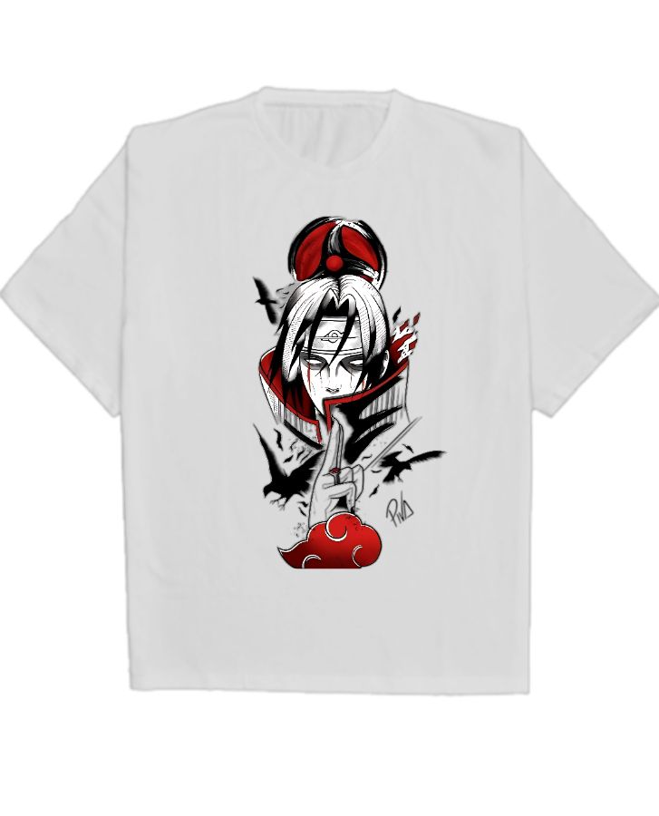 Itachi Uchiha Oversize Gym Tshirt  - Front