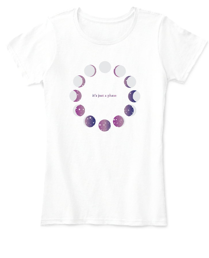 'It's Just a Phase'-Moon Tee - Front