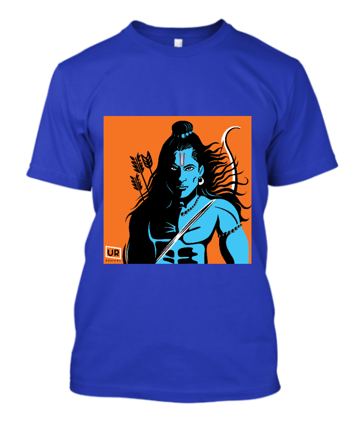 Jai Shree Ram photo printed t shirt - Front