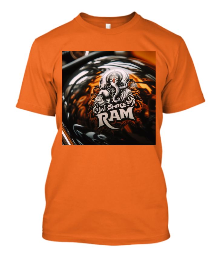 Jai Shri Ram Blessings Sticker Design T-Shirt - Front