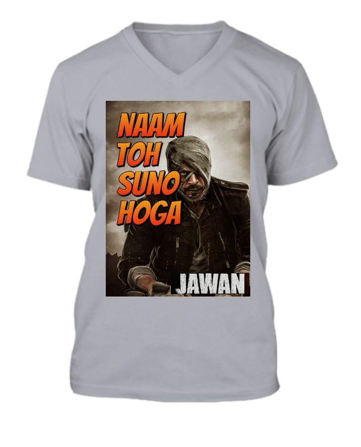 Jawan - SRK T Shirt Naam Toh Dialogue - Front