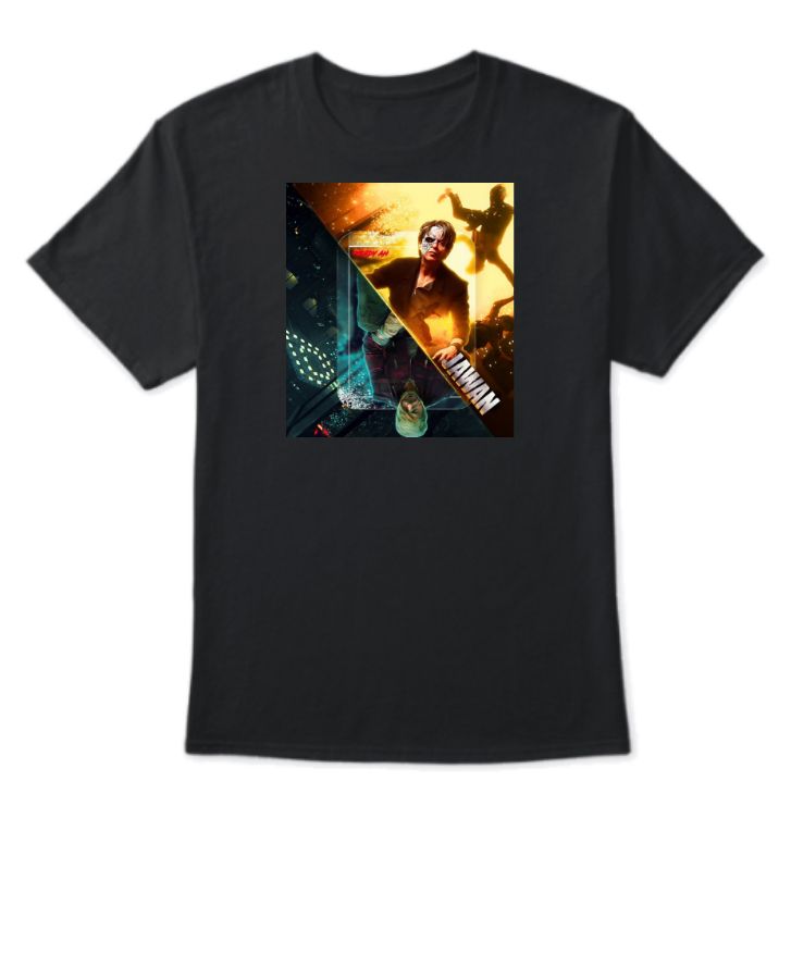 Jawan-Dual Role SRK T Shirt - Front