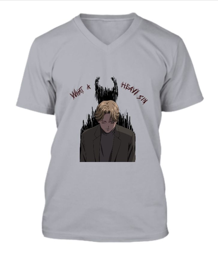 Johan Liebert V-Neck T-Shirt - Front