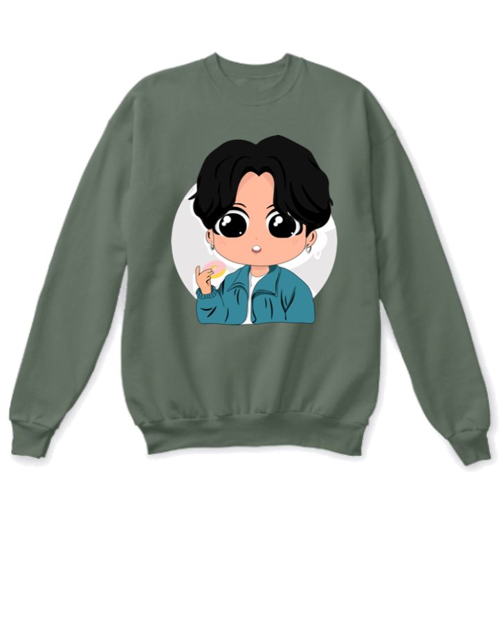 Jungkook Sweat Shirt , BTS Sweat Shirt - Front