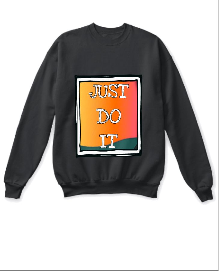 Just Do It Printed sweatshirt  - Front