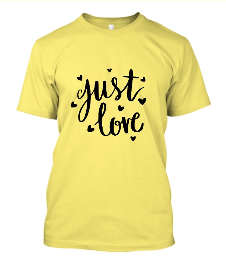 Just Love Blue Tshirt - Front