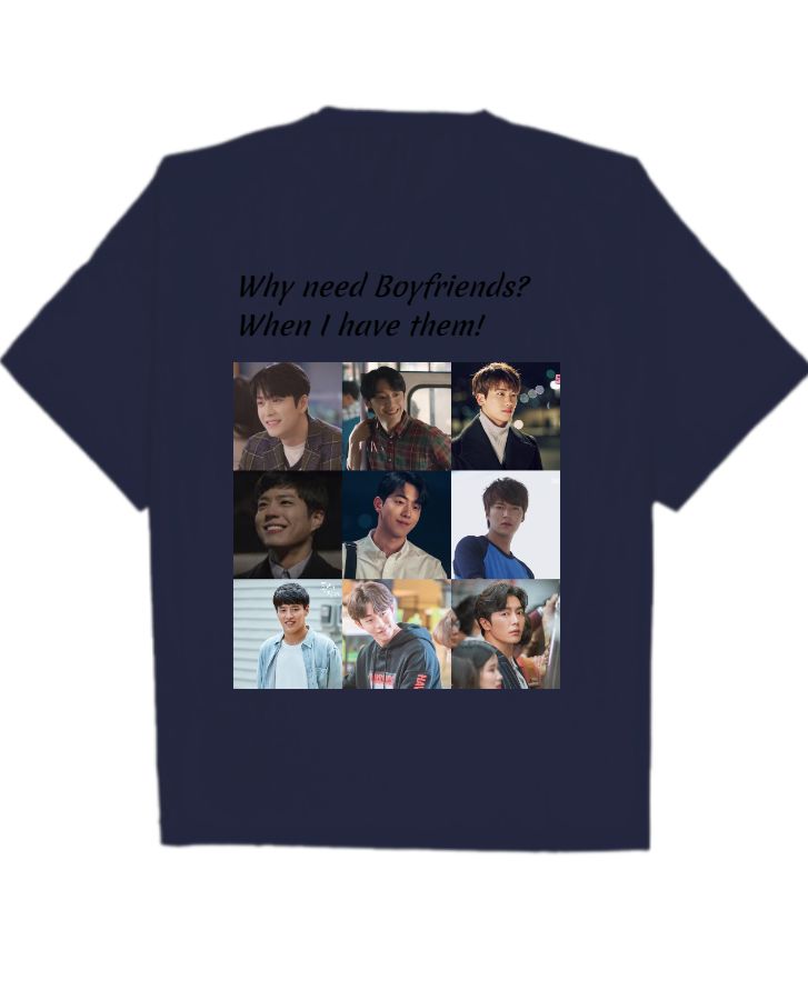 K drama oversized shirt - Front