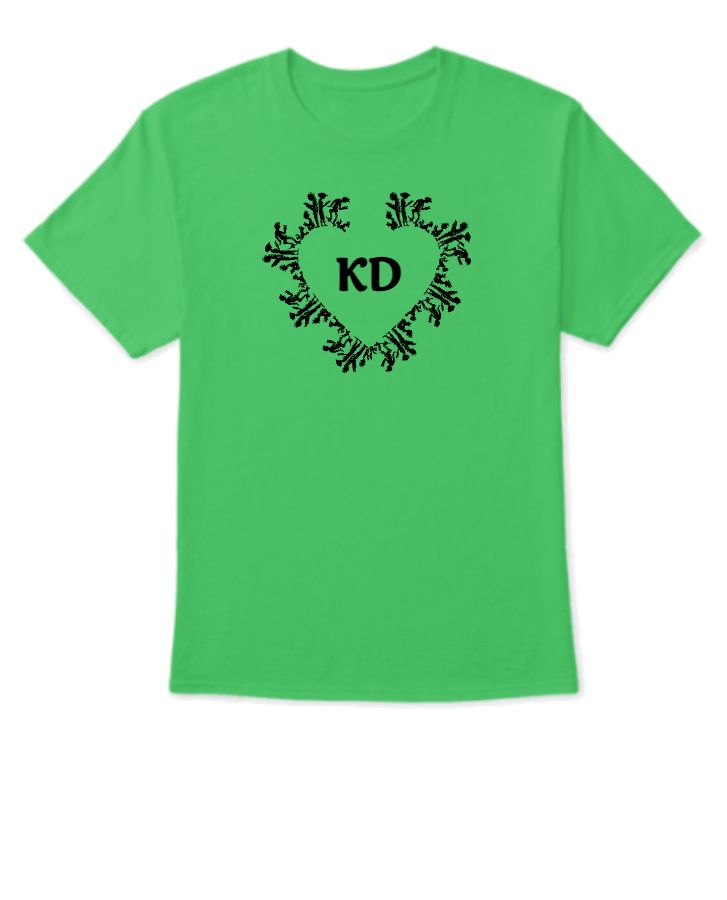KD DESIGN TSHIRT WITH HEART DESIGN - Front