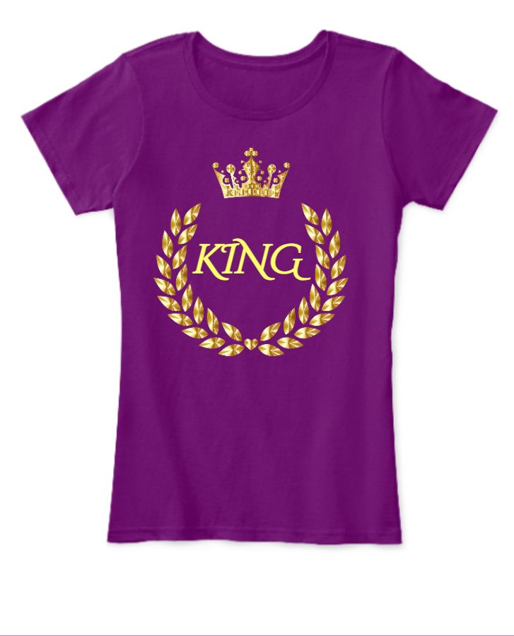 KING CROWN PRINTED FOR GIRLS - Front