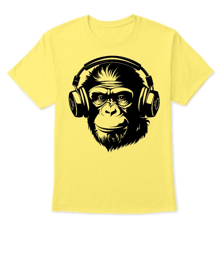 KINGSPY MONKEY MUSIC HALF SLEEVS T SHIRT - Front