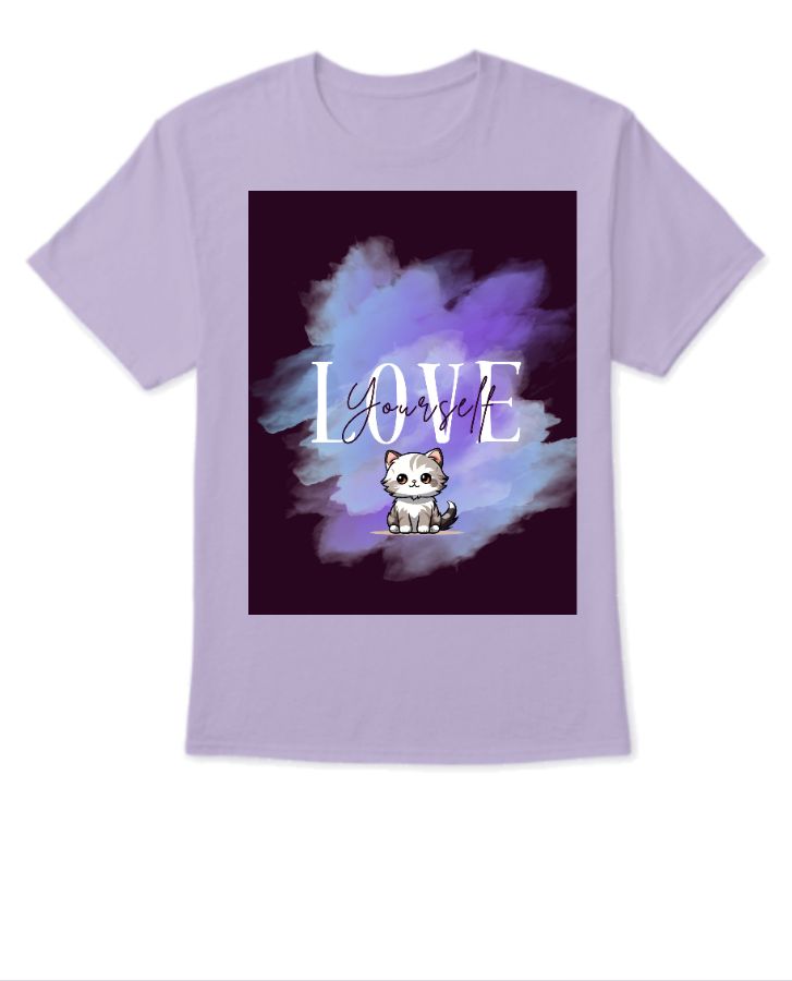 KITTY LAVENDER WOMEN HALF SLEEVE TSHIRT - Front