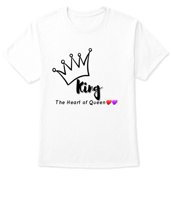 King Queen Couple T-shirt  - Front