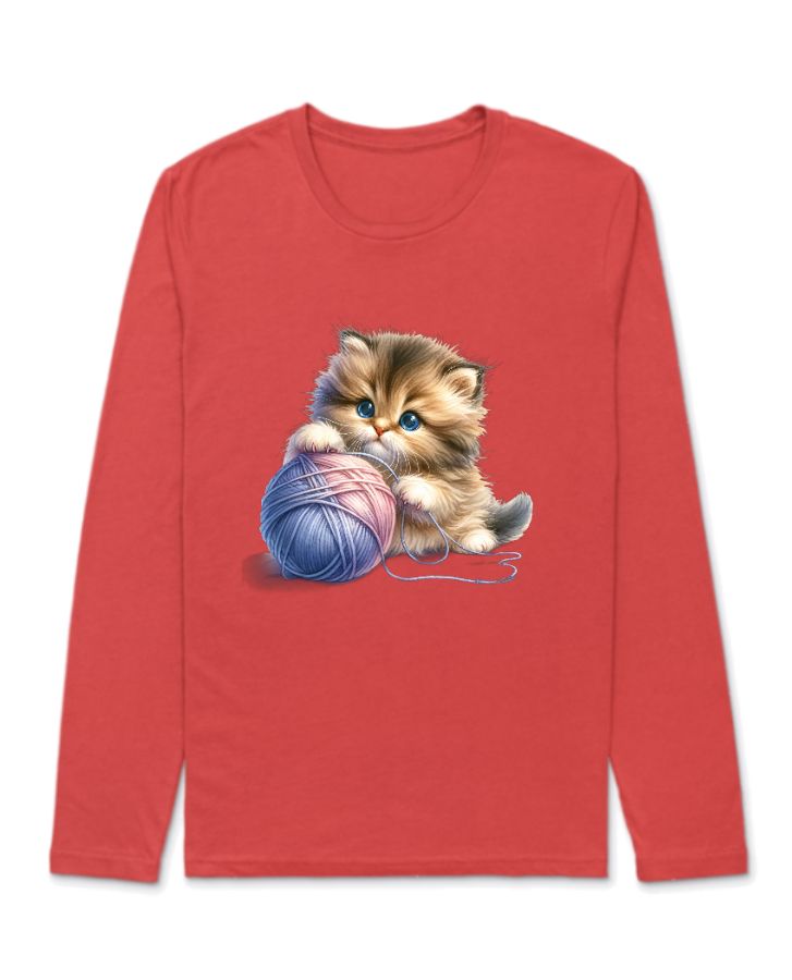 Kitty Full Sleeves T Shirt - Front